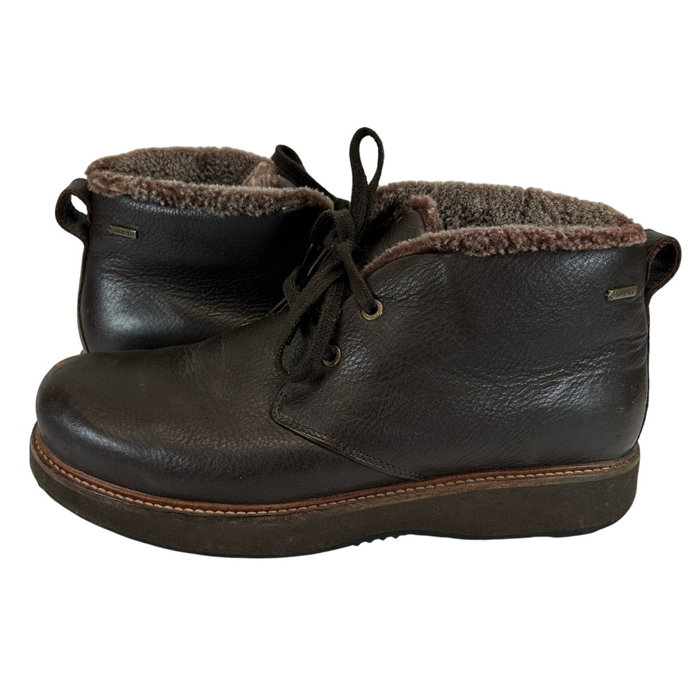 Samuel‎ Hubbard Gore-Tex Waterproof Leather Faux Fur Lined Chukka Boots